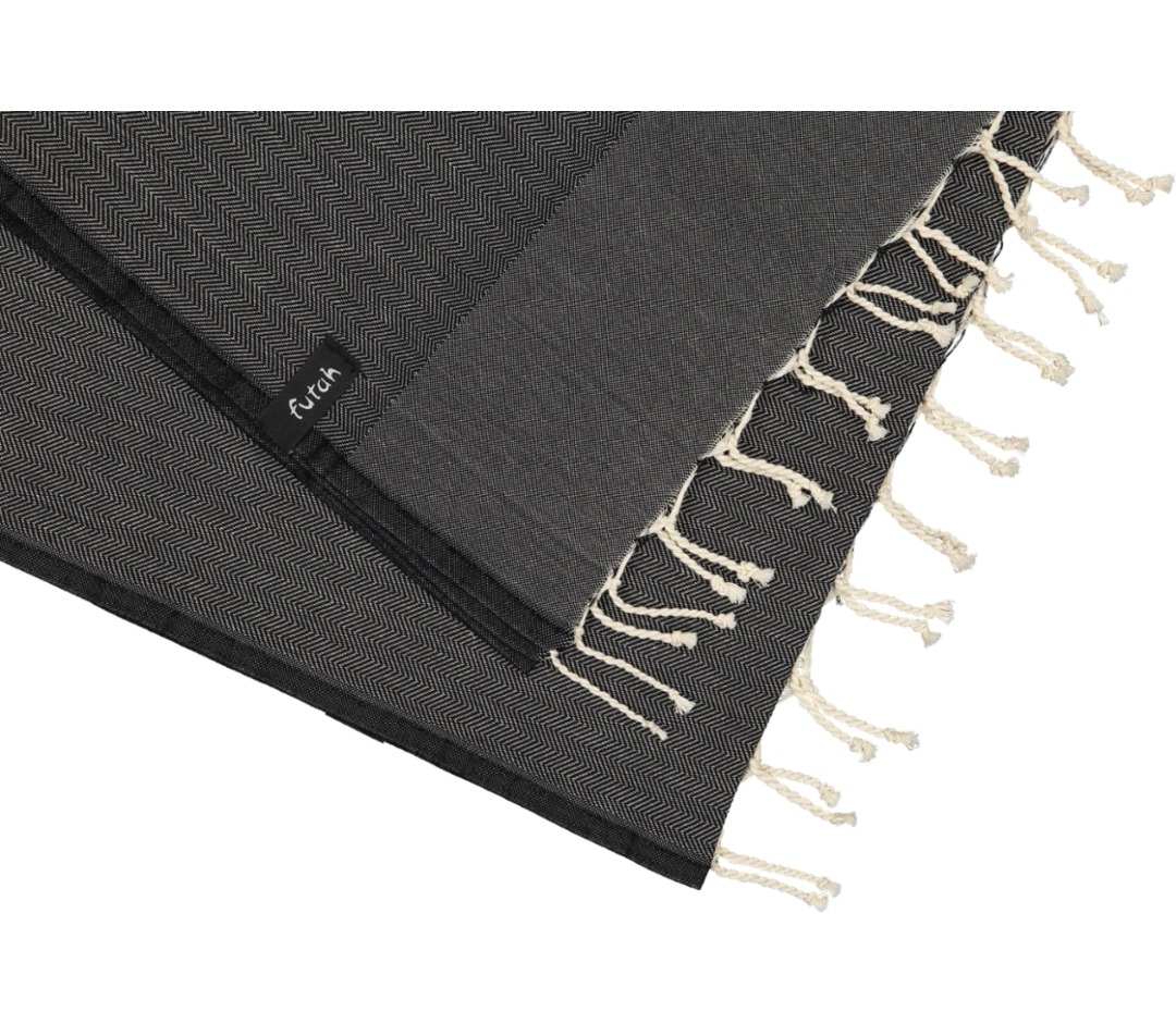 Futah - Ericeira Black Beach Towel (2)