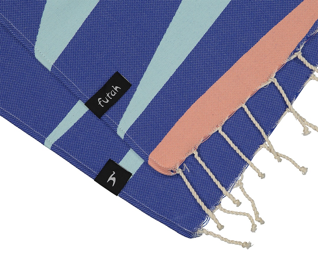 Futah - Sea Storm Blue Kids Towel (4)