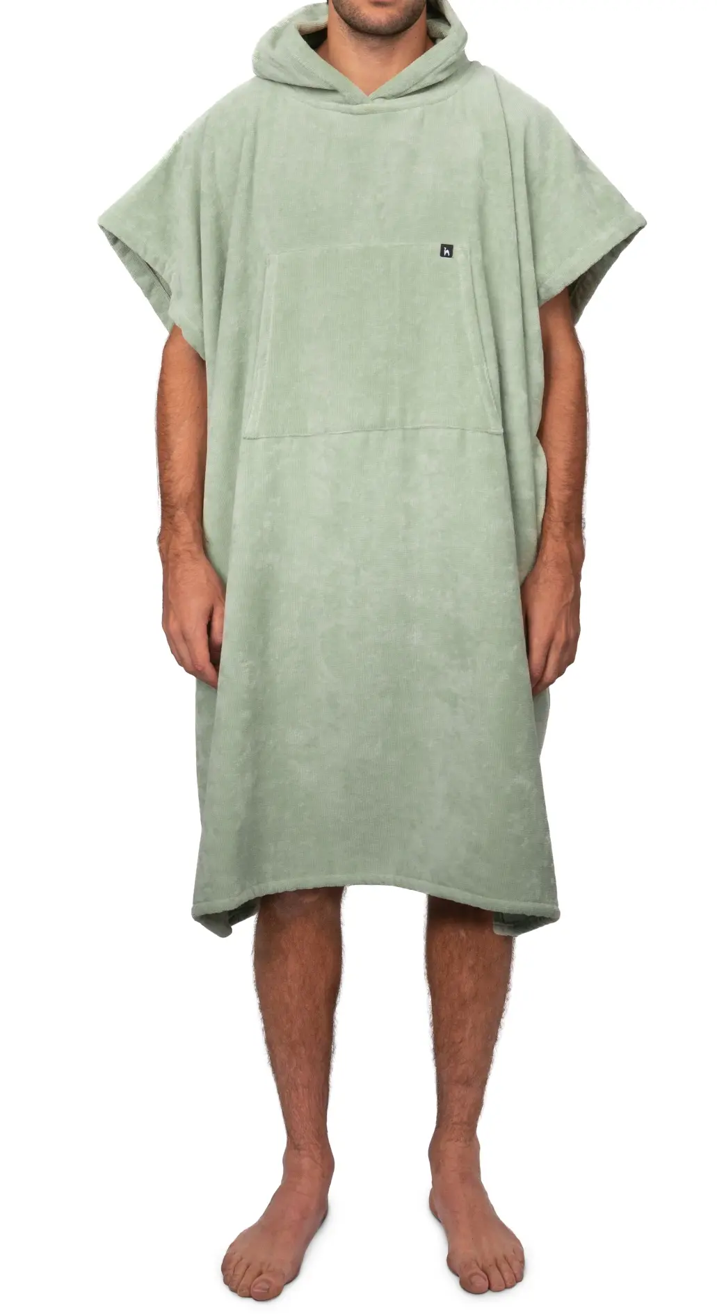 Futah - Ericeira Green Terry Poncho (3)