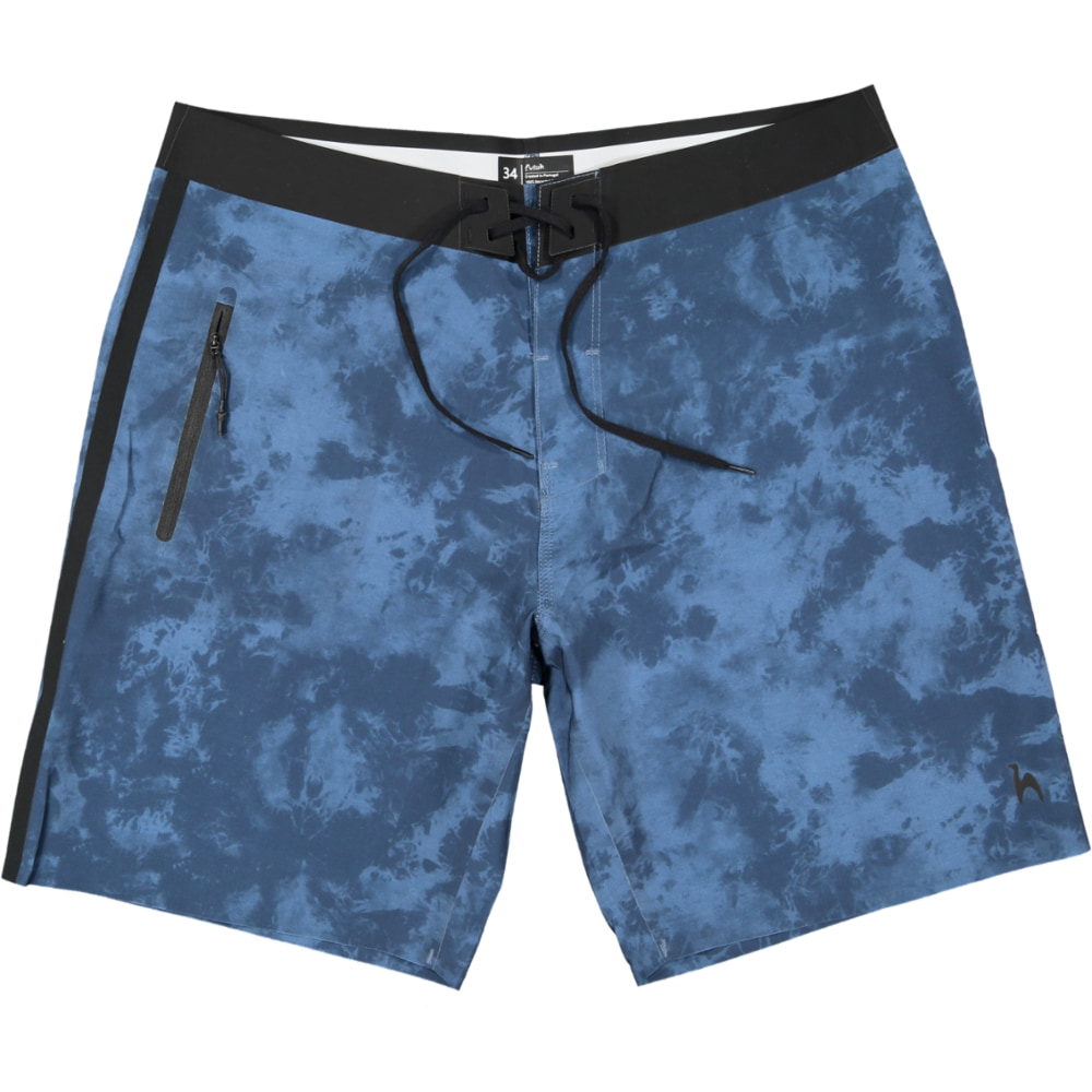 Futah - Tie Dye Blue Grey Boardshorts (1)