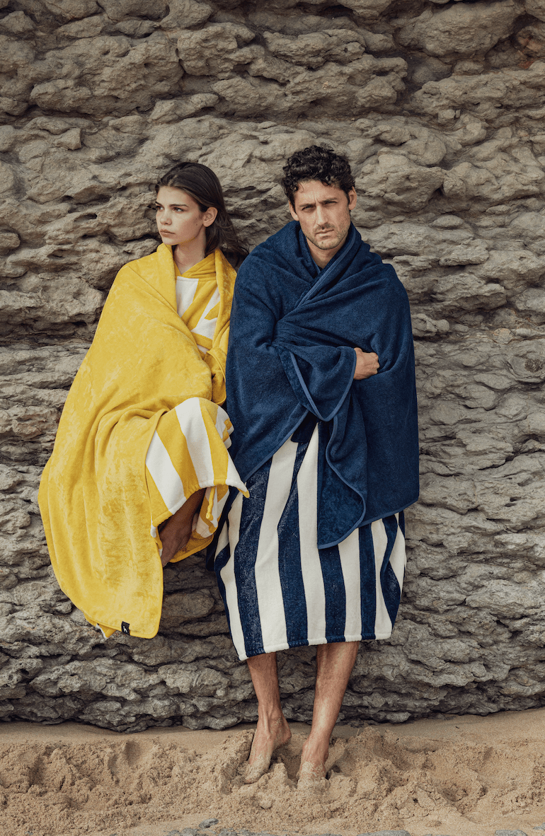 Futah - Bedu Mustard Terry Poncho  (6)