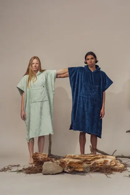 Ericeira Green Terry Poncho (2)