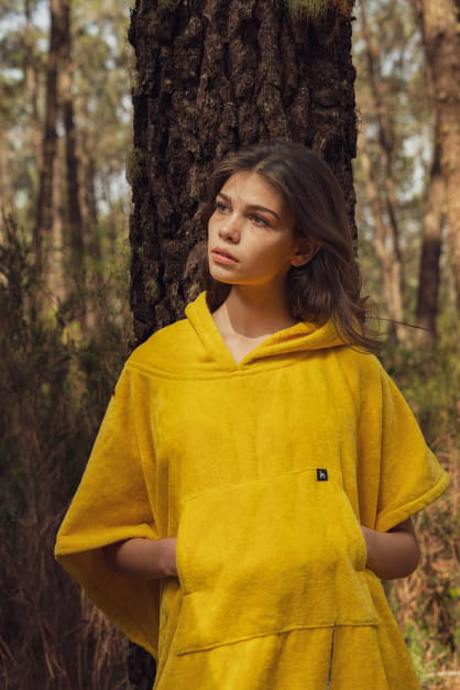 Ericeira Mustard Terry Poncho 