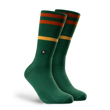 Stripes Green Clay Socks