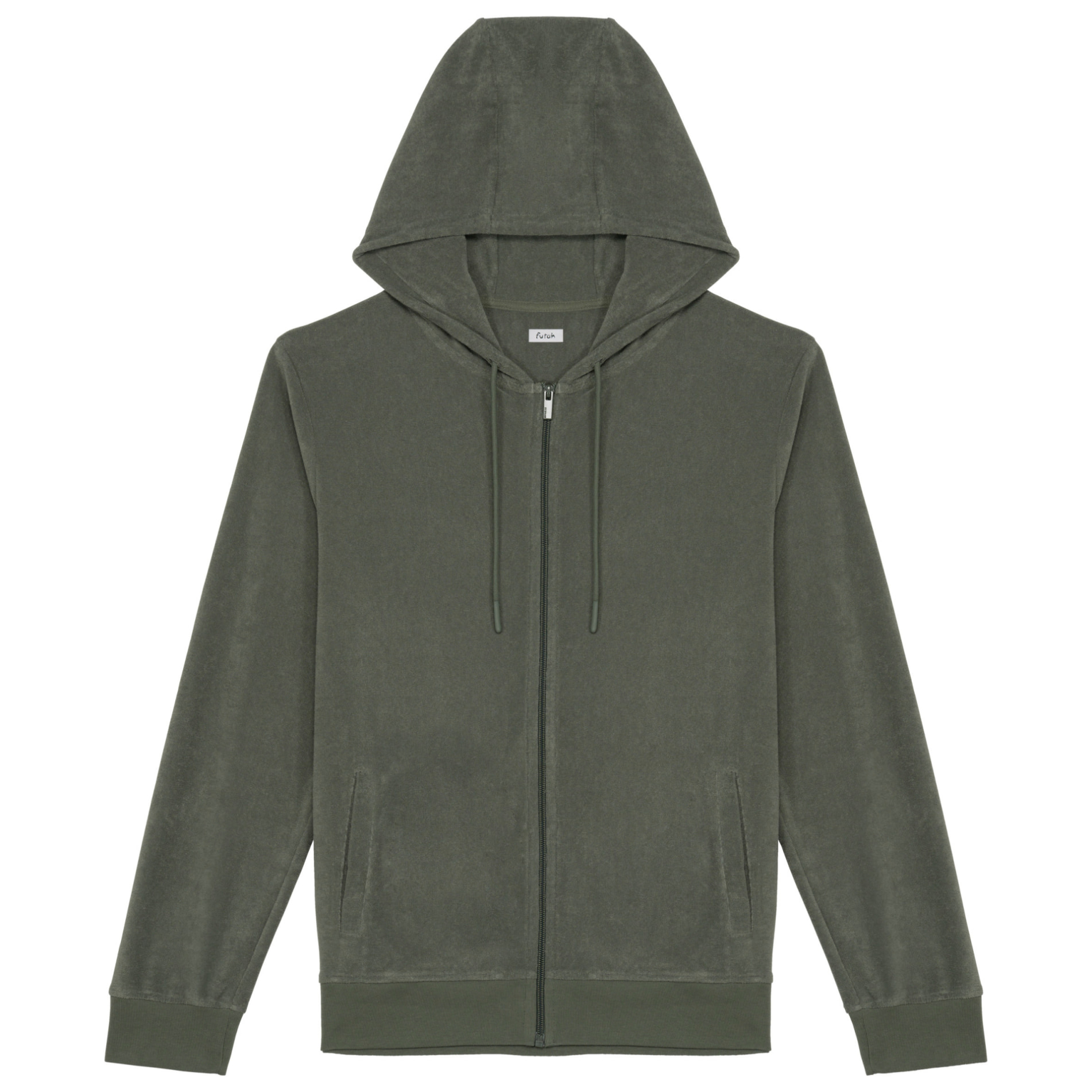 Futah - Terry Hoodie Khaki (1)