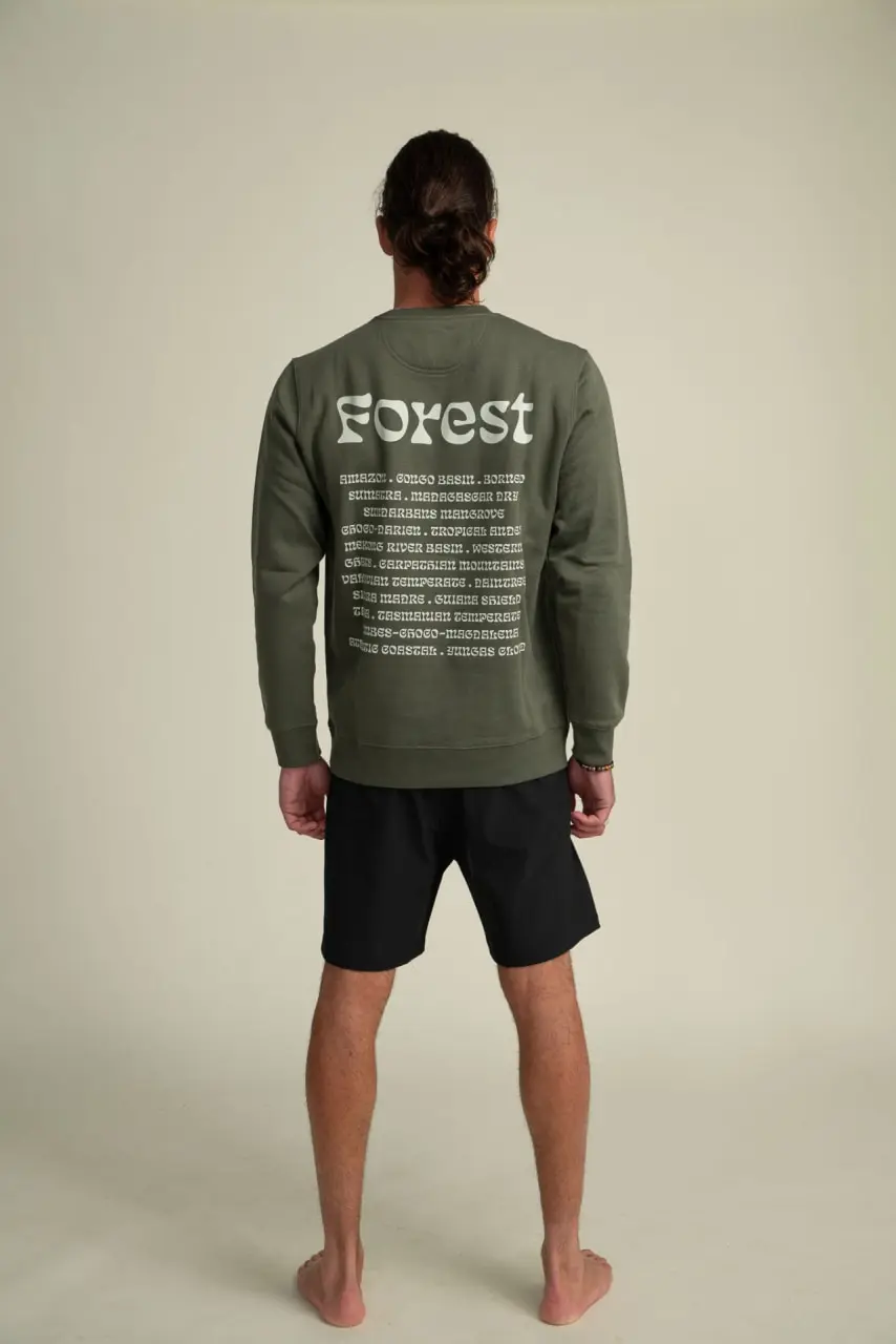 Futah - Organic Cotton Sweatshirt - Forest (2)