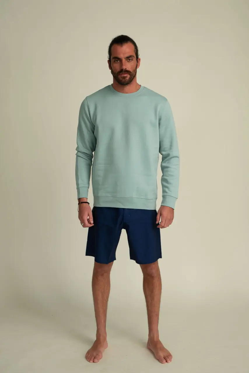 Futah - Organic Cotton Sweatshirt - Sea (1)