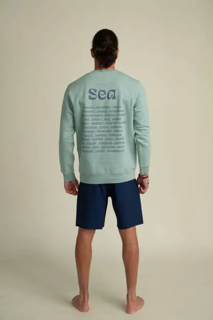Organic Cotton Sweatshirt - Sea