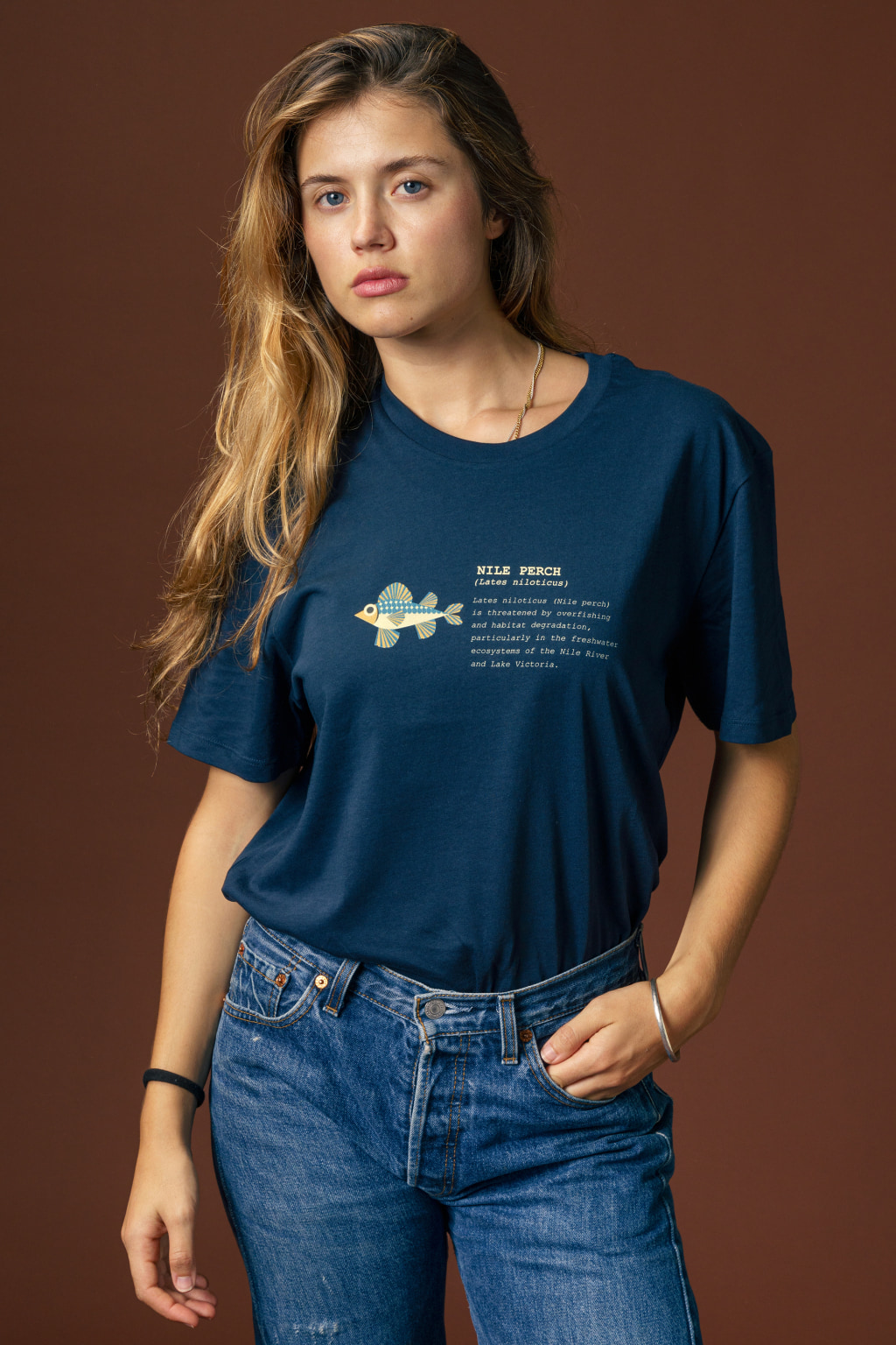 Futah - T-Shirt Perch of the Nile - FOREST Collection - ANP|WWF® (1)
