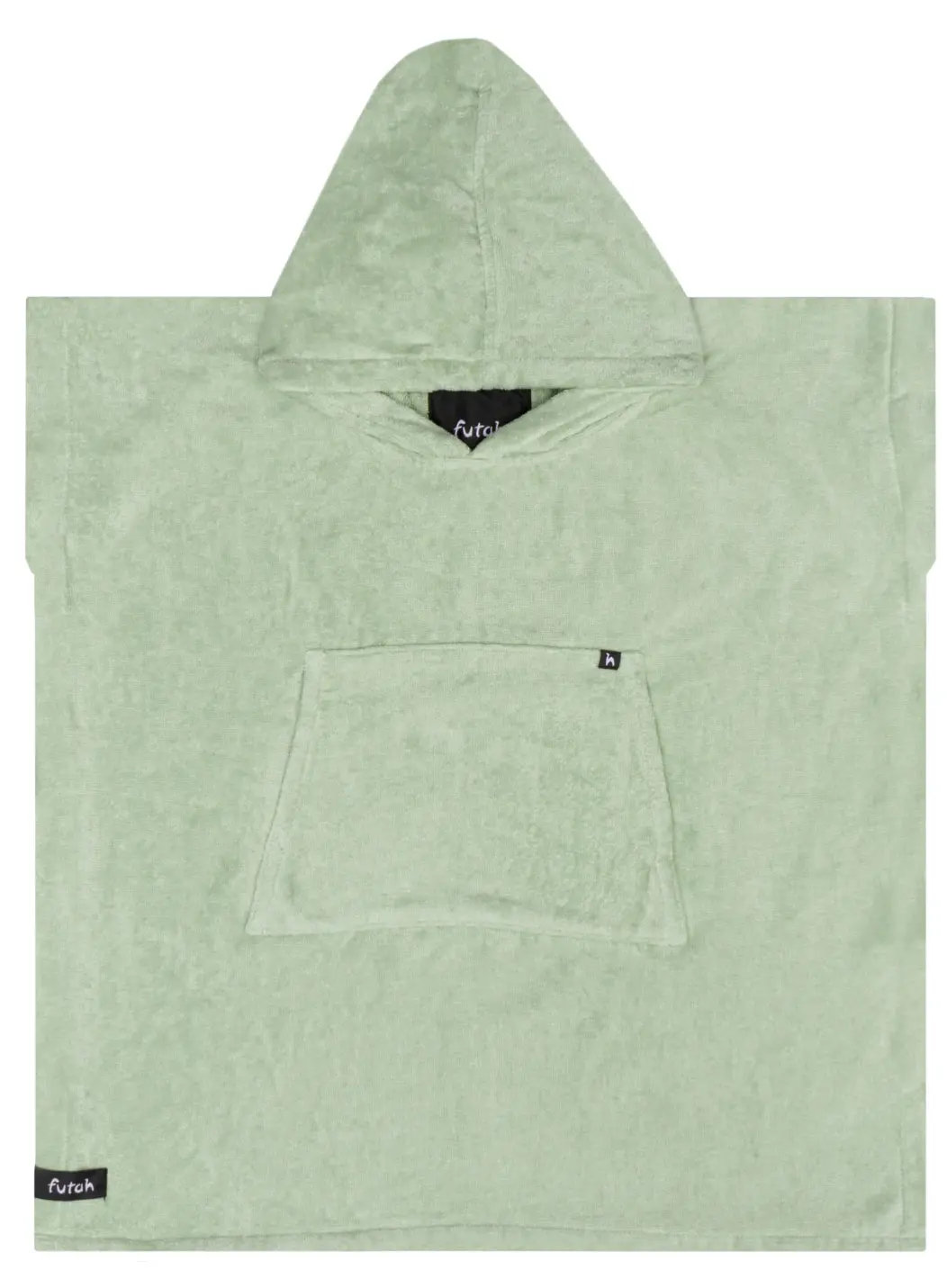 Futah - Ericeira Green Terry Poncho Kids (1)