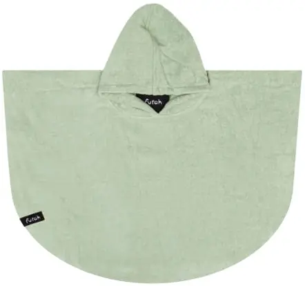 Ericeira Sea Green Terry Poncho Baby