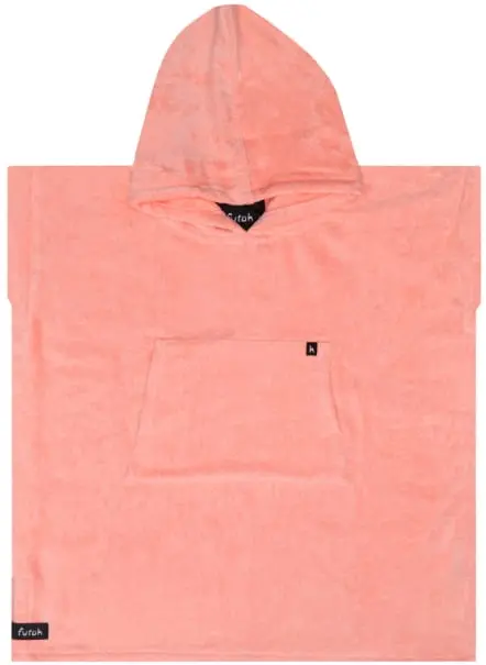 Ericeira Coral Terry Poncho Kids