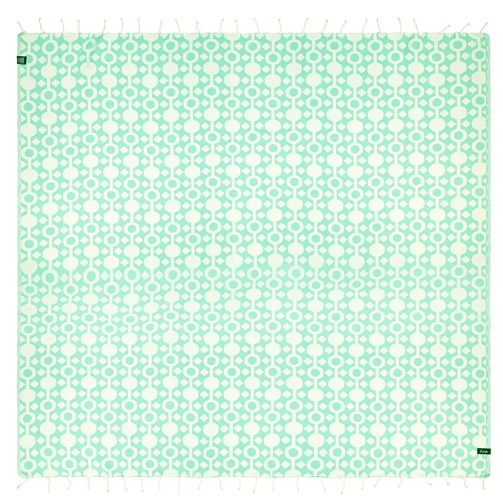 Futah - Amazónica Sea Green Beach Blanket (1)