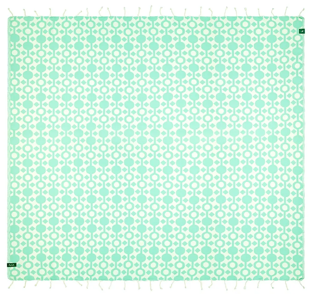 Futah - Amazónica Sea Green Beach Blanket (2)