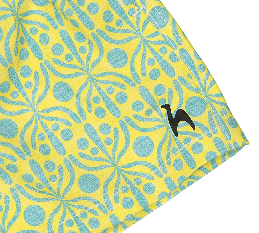 Futah - Flora Yellow & Water Kids Swimshorts (3)