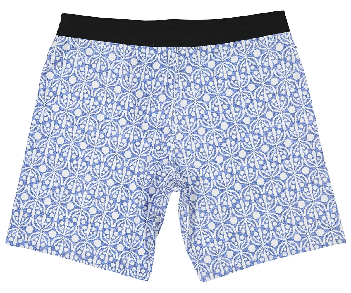 Futah - Flora Blue & White Boardshorts (5)