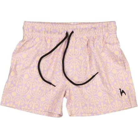 Futah Flora Mocha & Violet Swimshorts