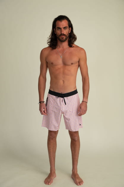 Flora Mocha & Violet Boardshorts