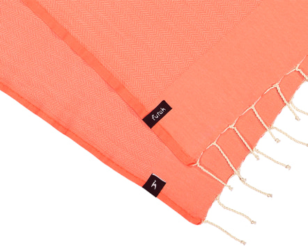 Ericeira Hot Coral Beach Towel (2)