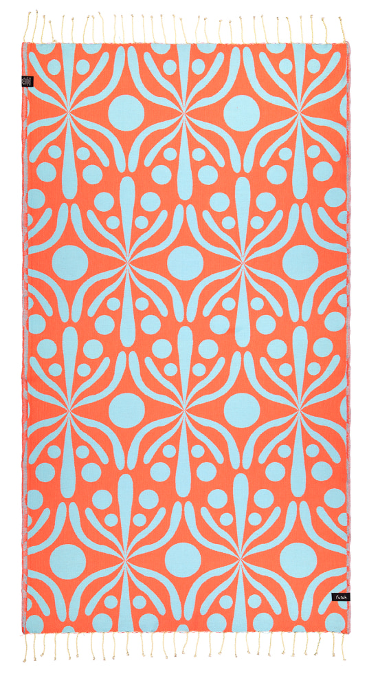 Futah - Flora Aquatic & Coral Beach Towel (3)