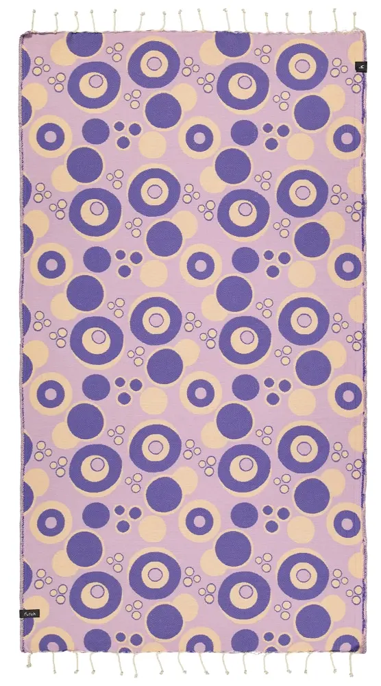 Futah - Vortex Violet & Purple Beach Towel (1)