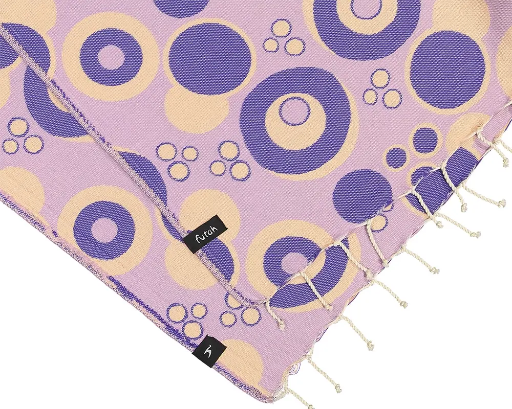 Futah - Vortex Violet & Purple Beach Towel (2)
