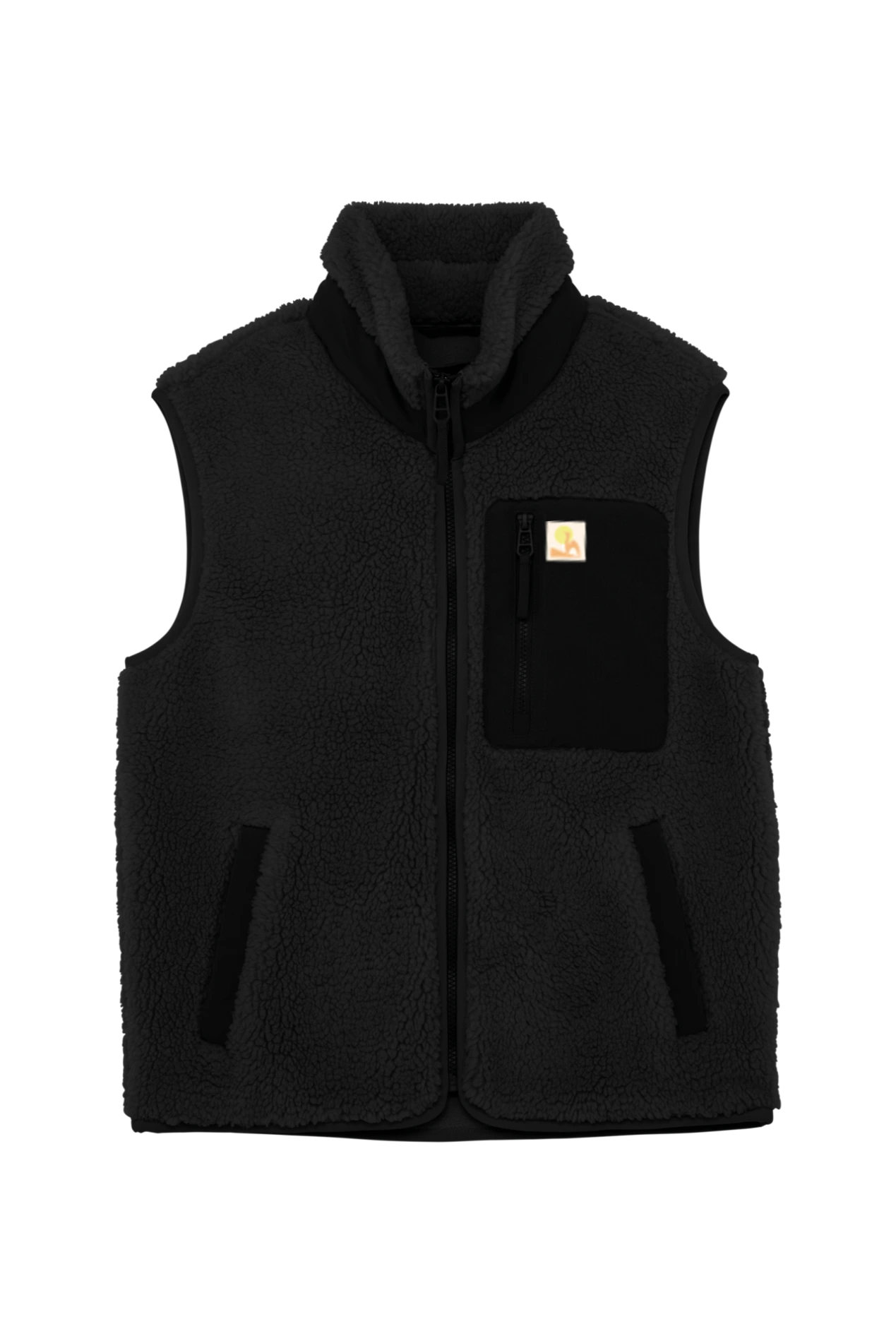 Futah - Sherpa Vest Black (1)