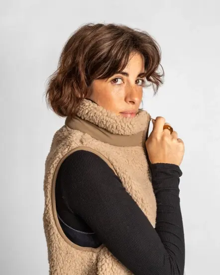 Futah Sherpa Vest Beige