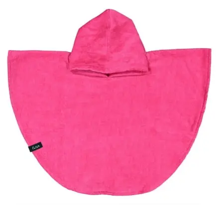 Bedu Neon Pink Terry Poncho Baby