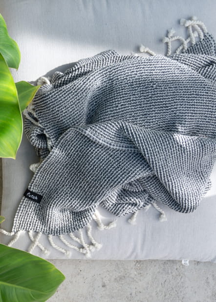 Ericeira Grey Blanket